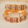 Jodha Copper Meenakari Bangles