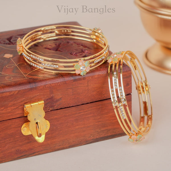 Navika Gold Plated Bangles