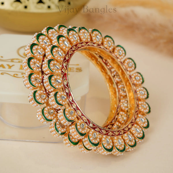 MotiMahal Pearl Meena Rajwadi Bangles