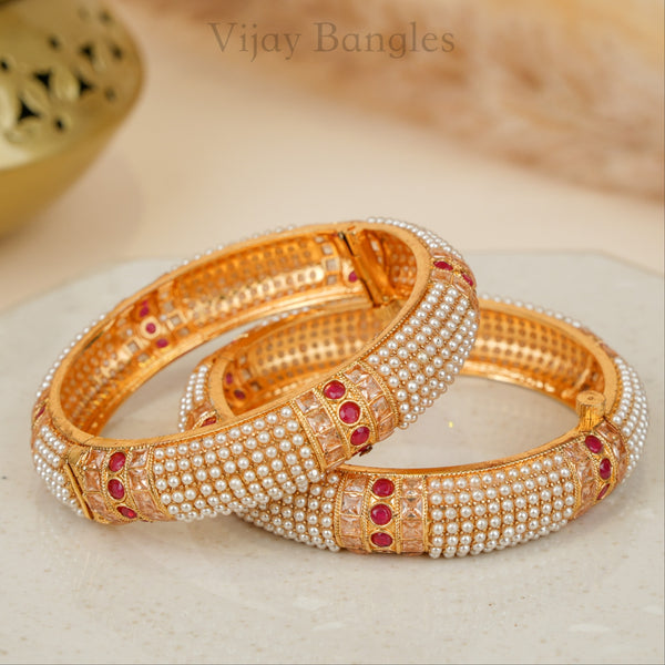 Moti Rekha Copper Bangles