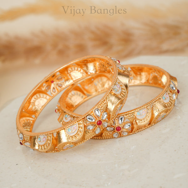 Chandrika Floral Bangles