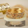 Sunheri Silver stone Bangles