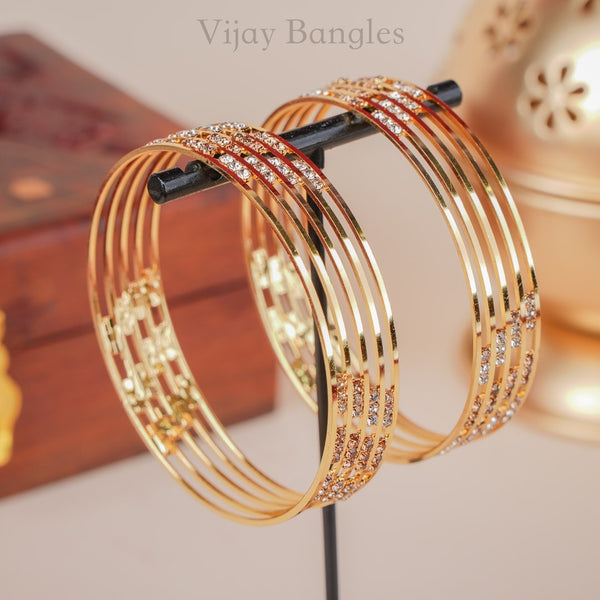 Mishika Gold Plated Bangles