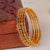 Zariya Black Stone Gold Plated Bangles