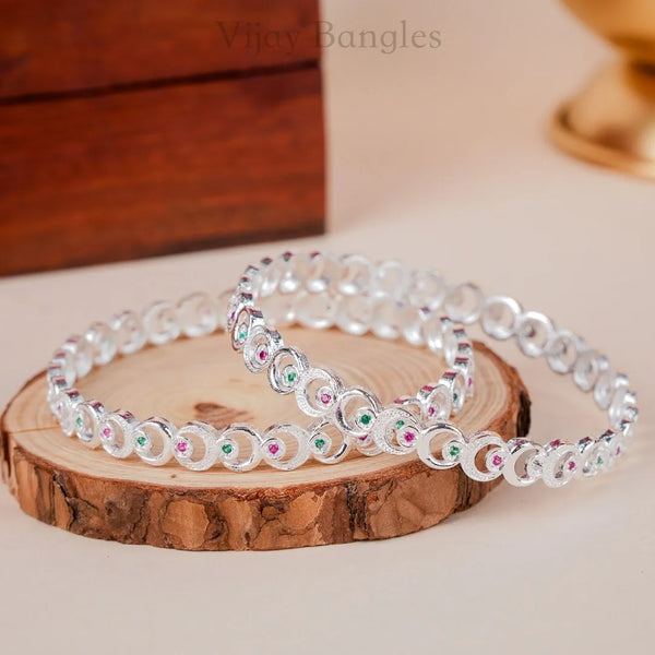 Tarini Silver Plated Bangles