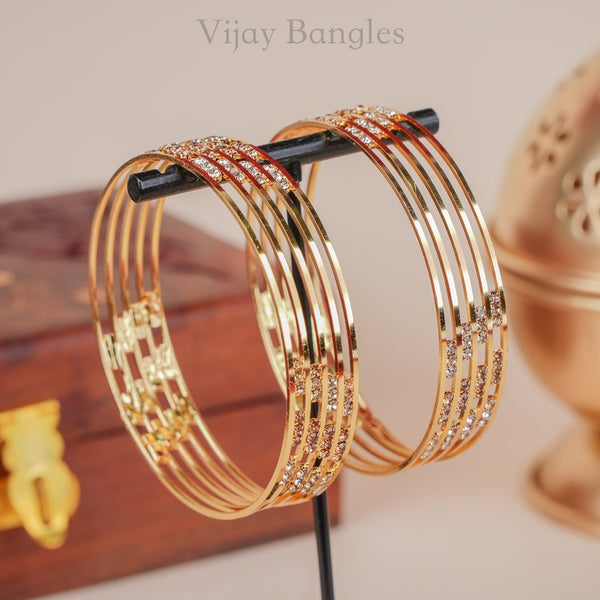 Mishika Gold Plated Bangles