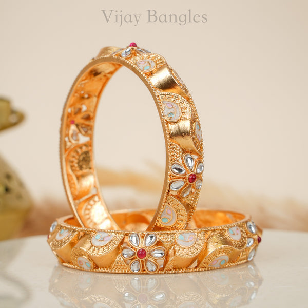 Chandrika Floral Bangles