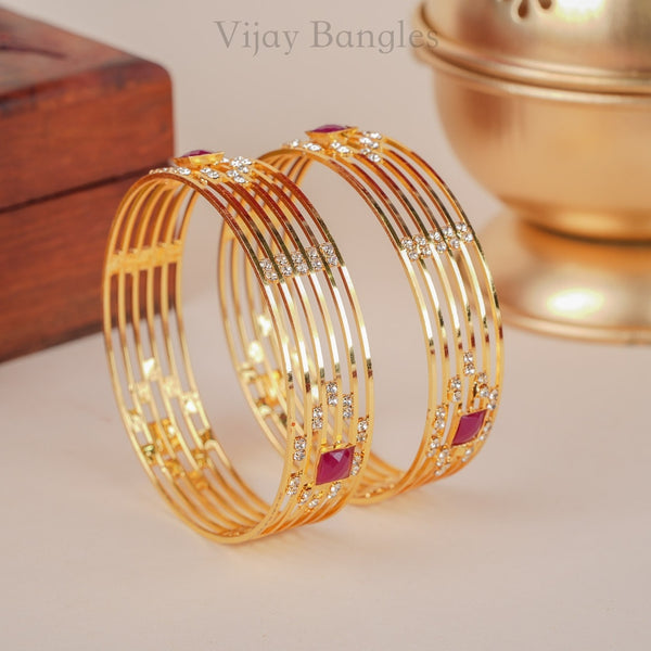 Charvi Gold Plated Bangles