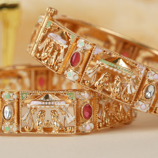 Jalmahal Raja Rani Jharokha Bangles