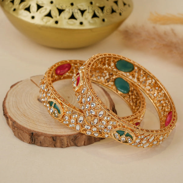 Kundan Pushpa Bangles