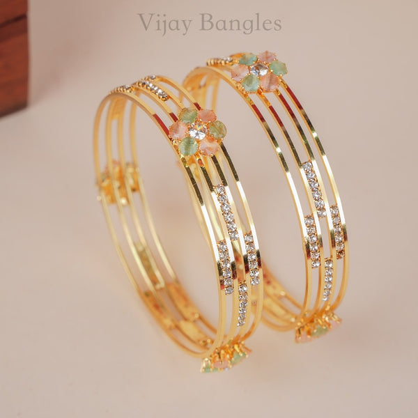 Navika Gold Plated Bangles