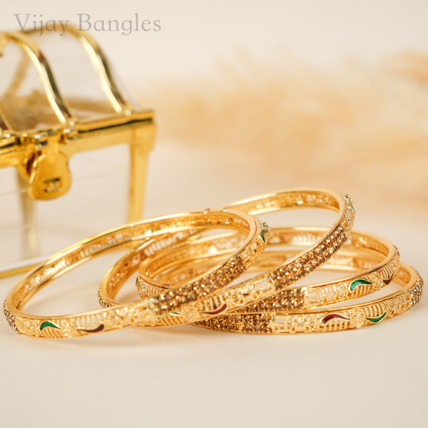 Sunehri Spark GoldPlated Bangles