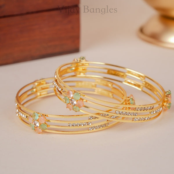 Navika Gold Plated Bangles