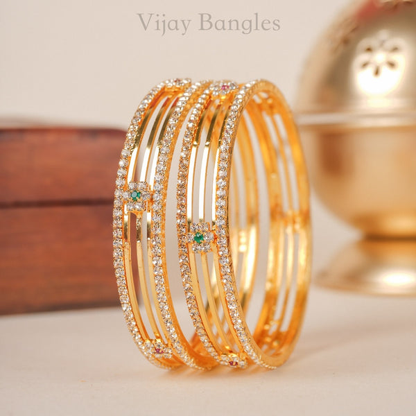 Reya Gold Plated Bangles