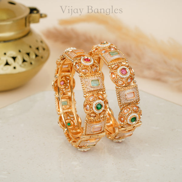 RATNA MEENAKARI COPPER BANGLES