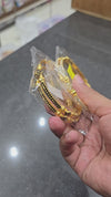 Diya Gold Plated Stone Bangles