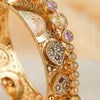 SheeshMahal Kundan Meena Copper Bangles