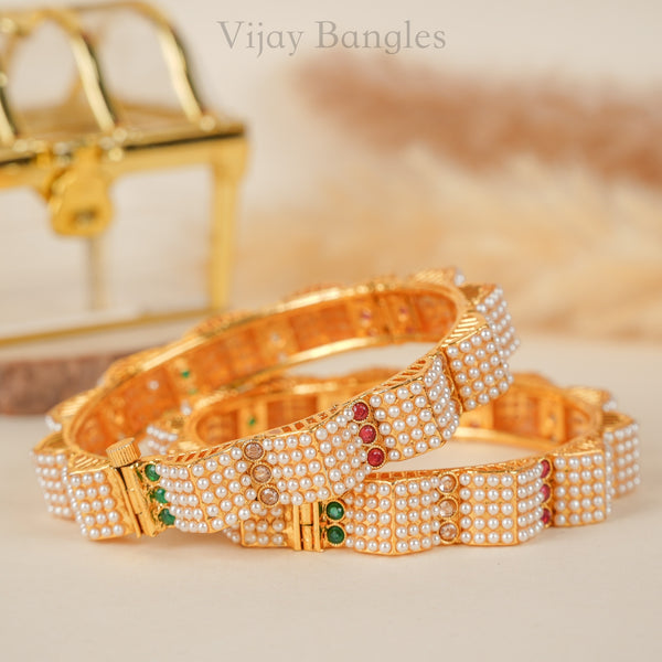 Raj Darbar Copper Moti Bangles