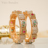 Noor Pearl Meenakari Copper Bangles