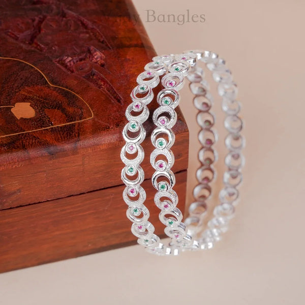 Tarini Silver Plated Bangles